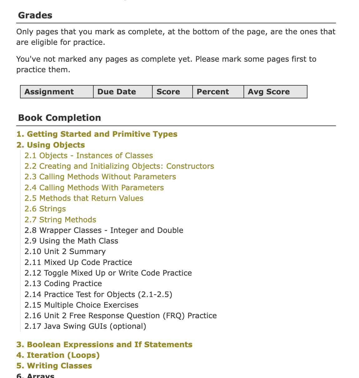CSAwesome grades comparison